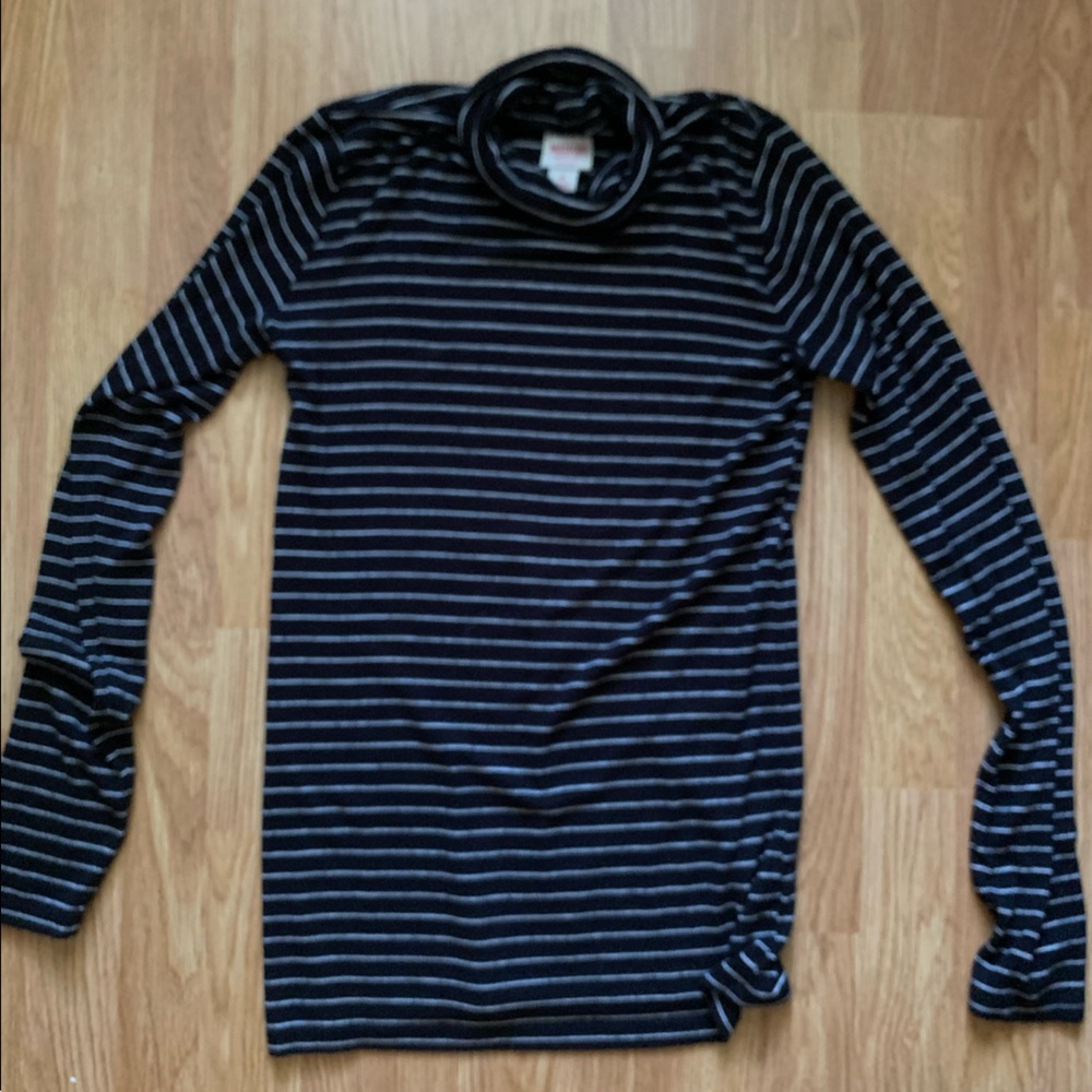 Turtleneck striped sweater! Worn twice!